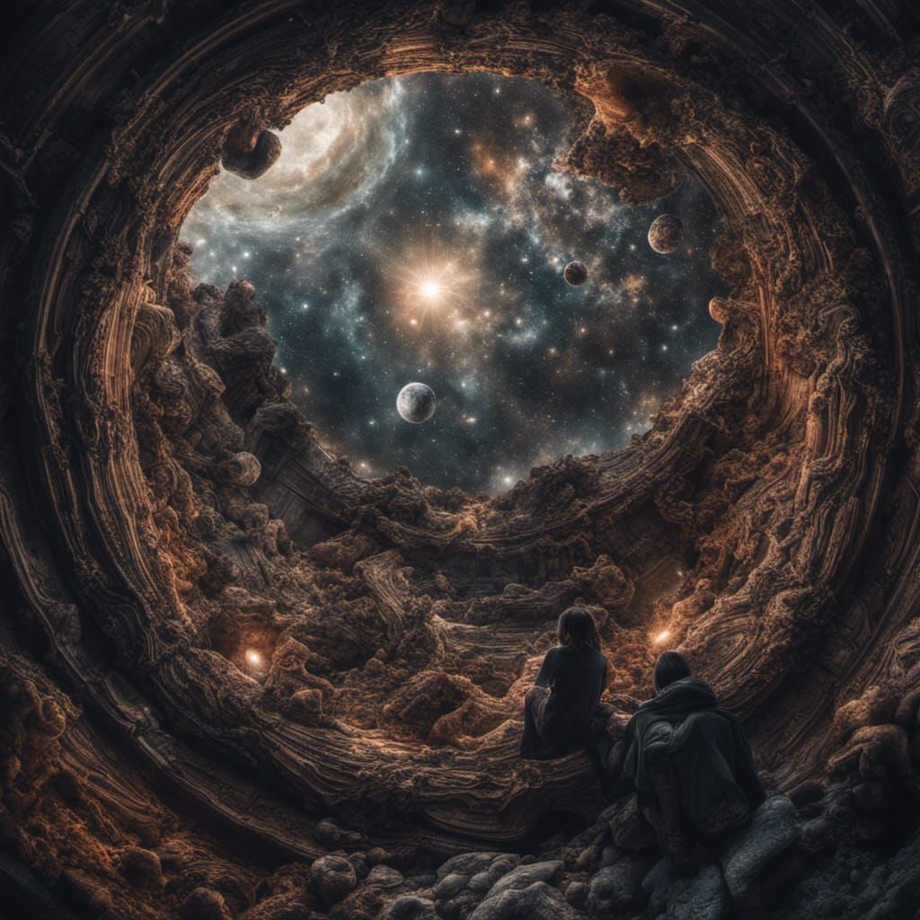 Meaning of Life: Hyperrealistic Universe Exploration