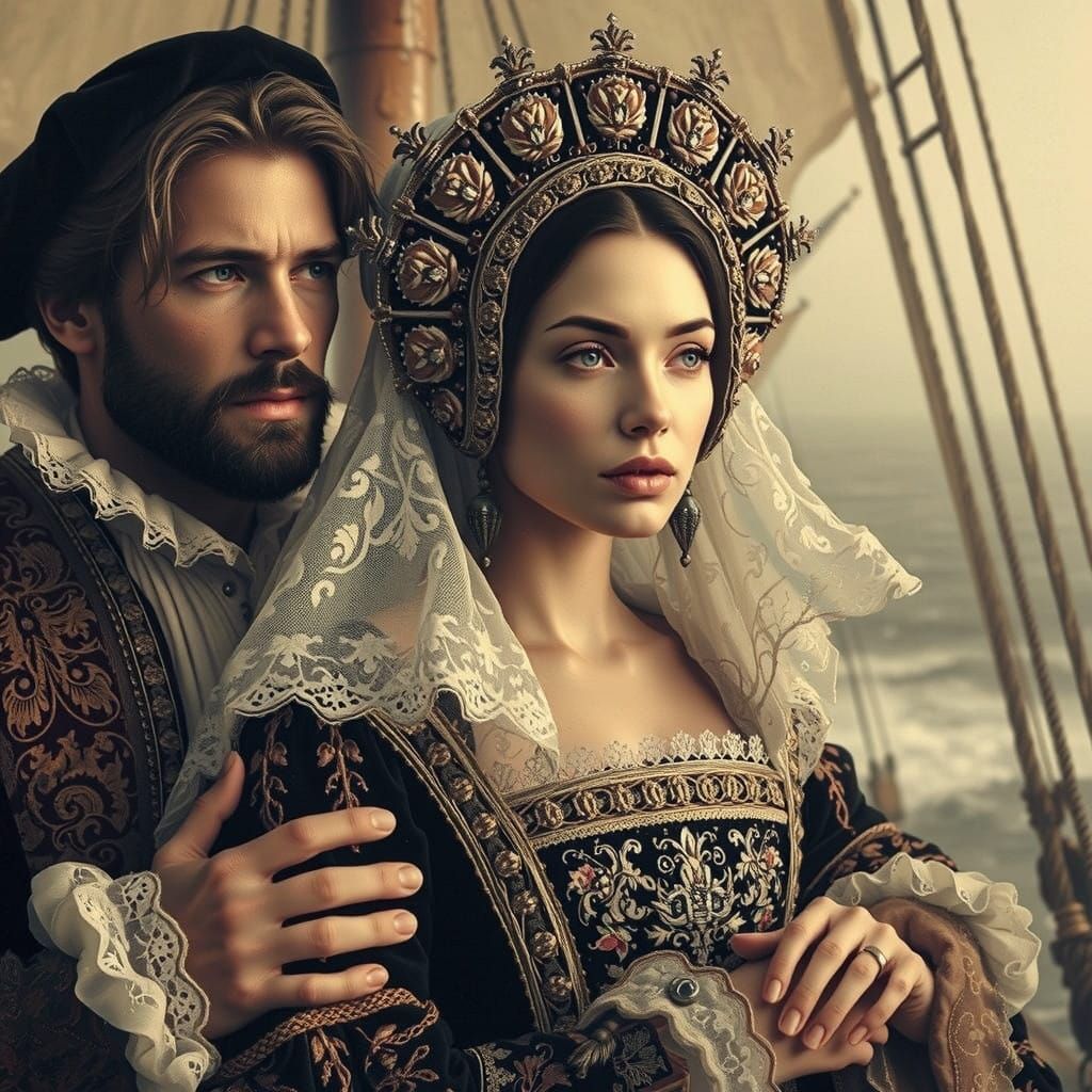 Medieval Noblewoman Sails with Her Sailor Husband Across Tur...
