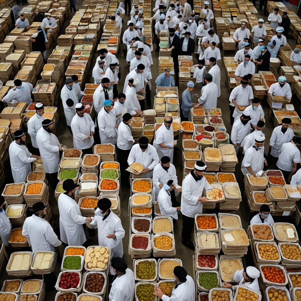 Passover Food Distribution by Orthodox Jewish Charity