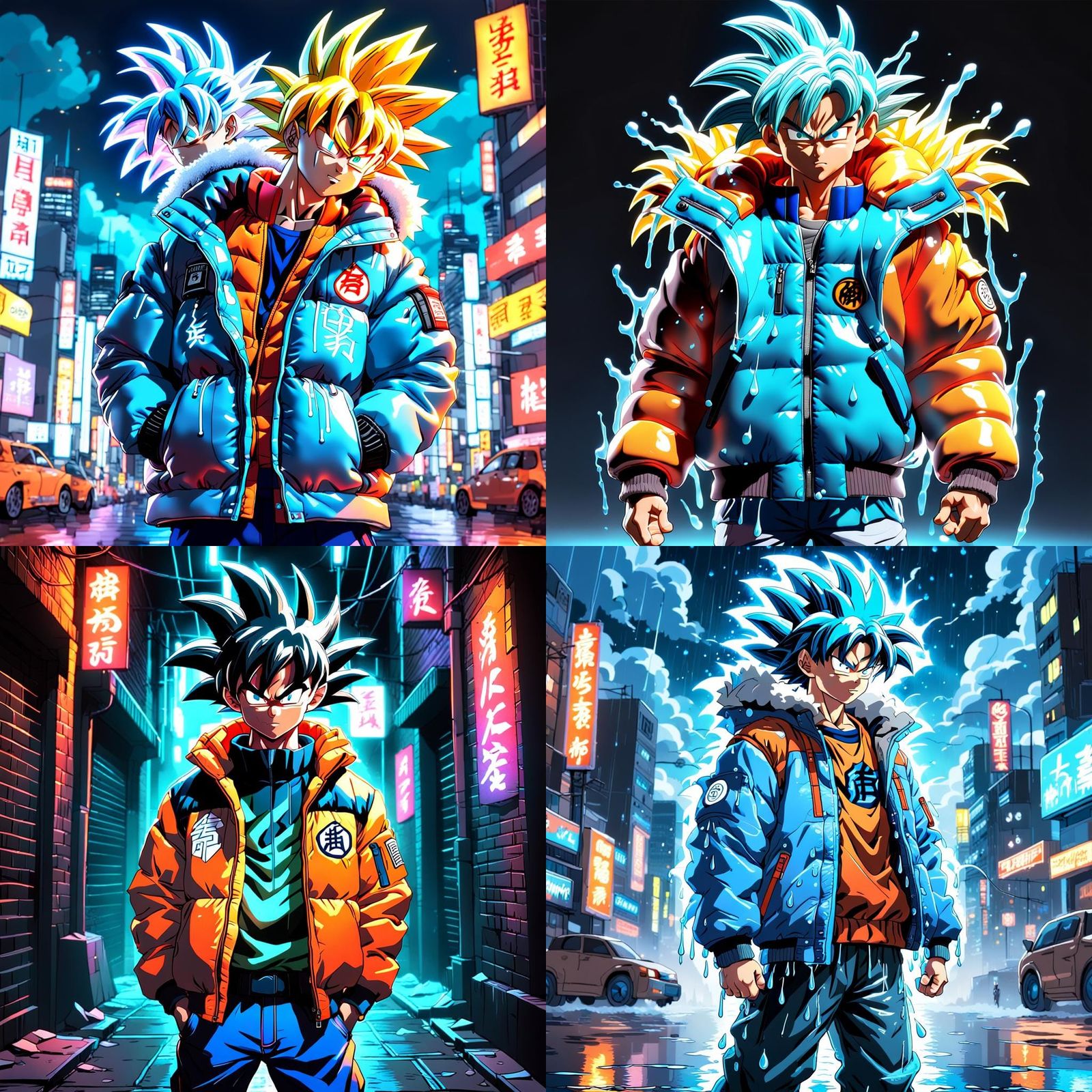 Goku in 'By Any Means' Jacket: 3D Anime Art