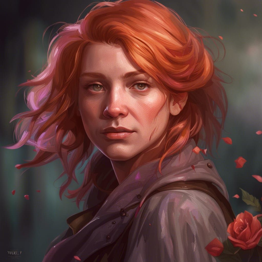 Rose Weasley Portrait in Artgerm Style