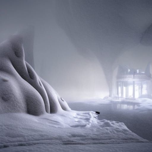 Eskimos in Snowstorm: A Digital Matte Painting