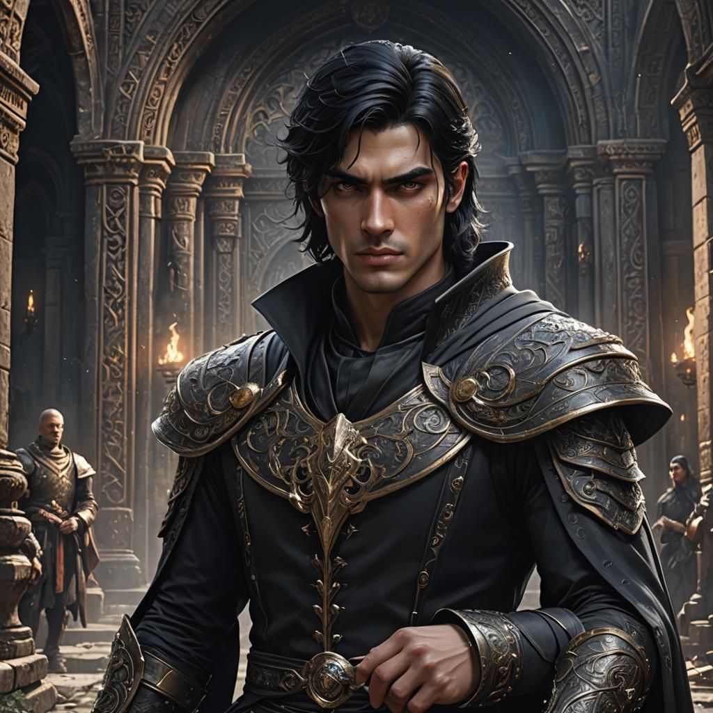 Handsome Dark Kingdom Lord: Fantasy Concept Art
