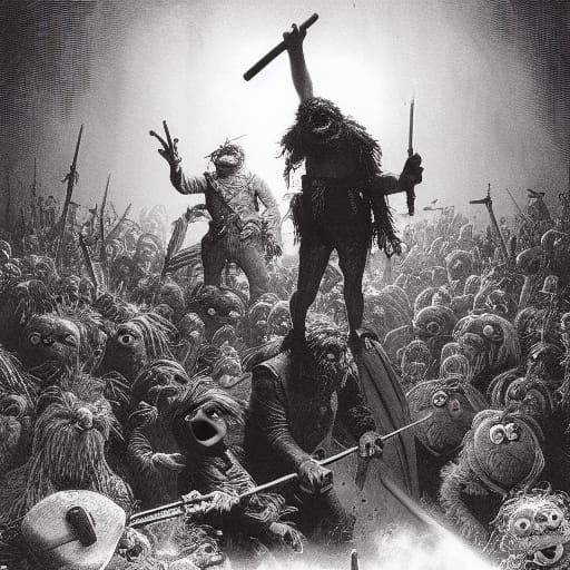 Muppets Battle Army of Darkness: Doré-Inspired Horror
