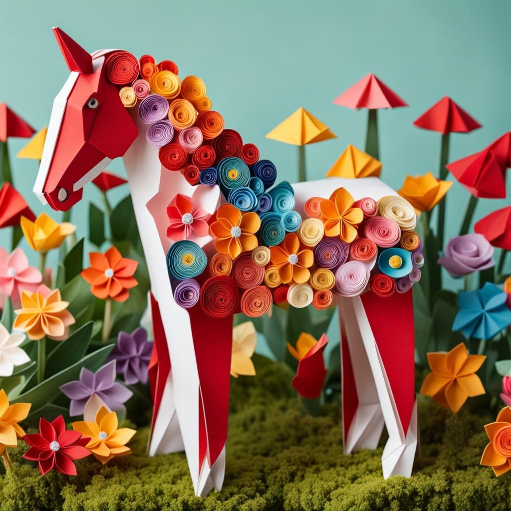 Origami Dala Horse