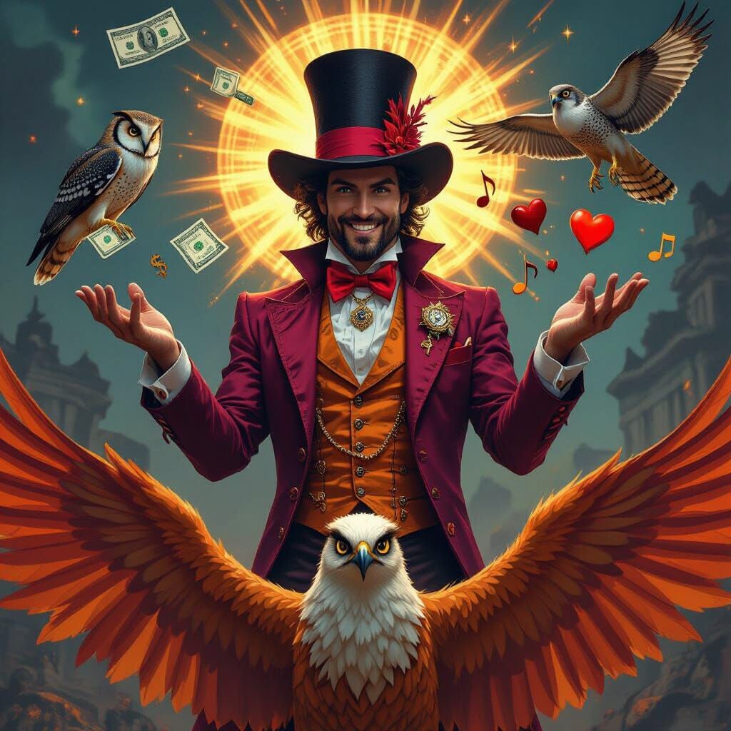 Mystical Voodoo Magician Portrait in Digital Matte Painting