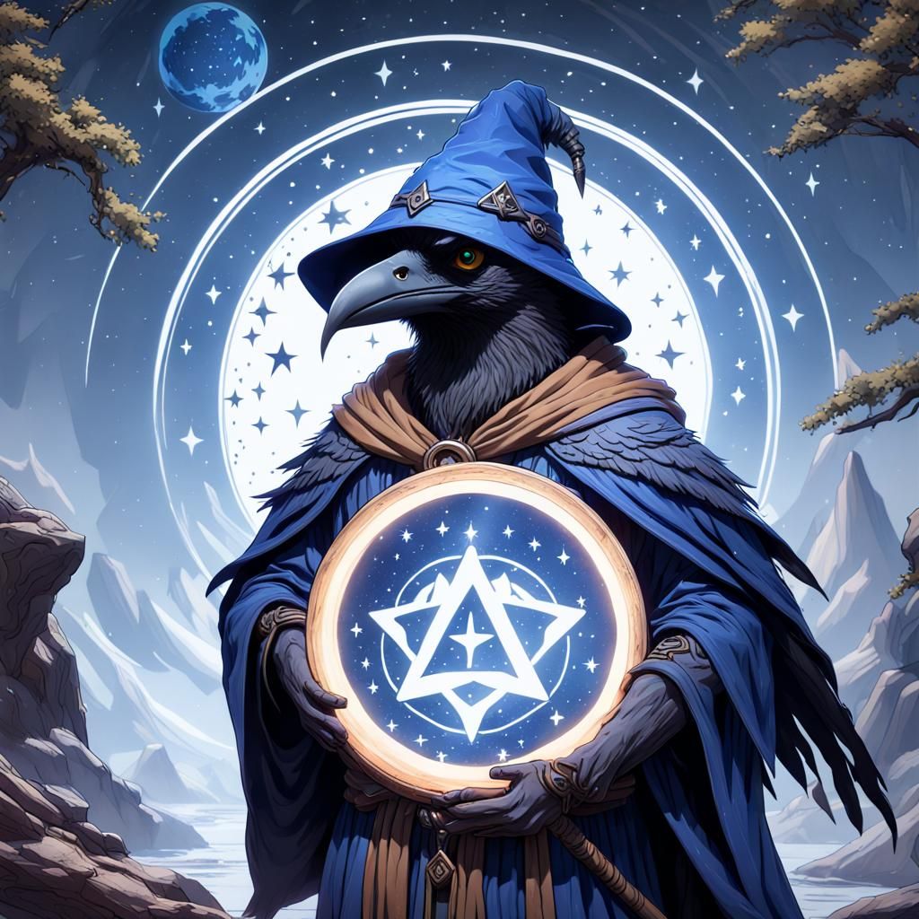 Kenku Star Druid in Dungeons and Dragons Style