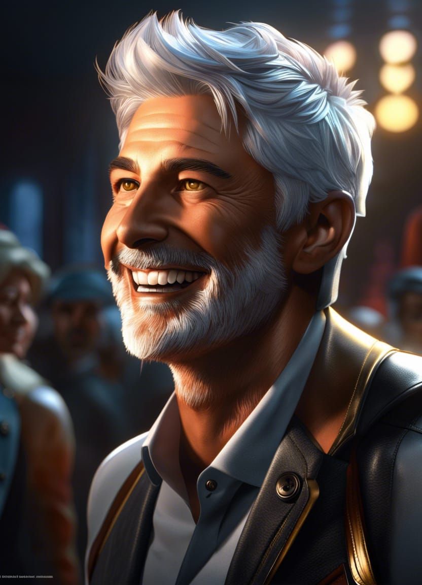 Silver Fox with a great smile