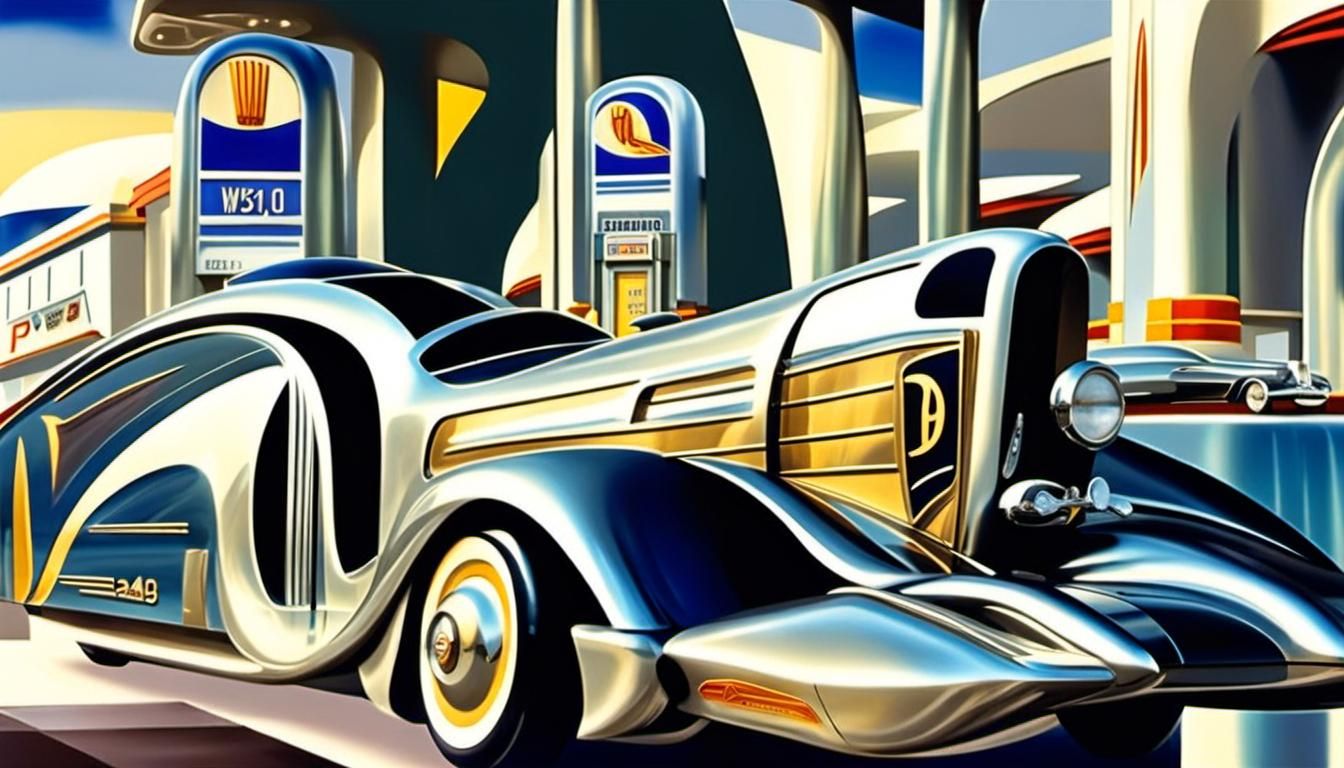 Sleek Hyper Duesenberg in Art Deco Style