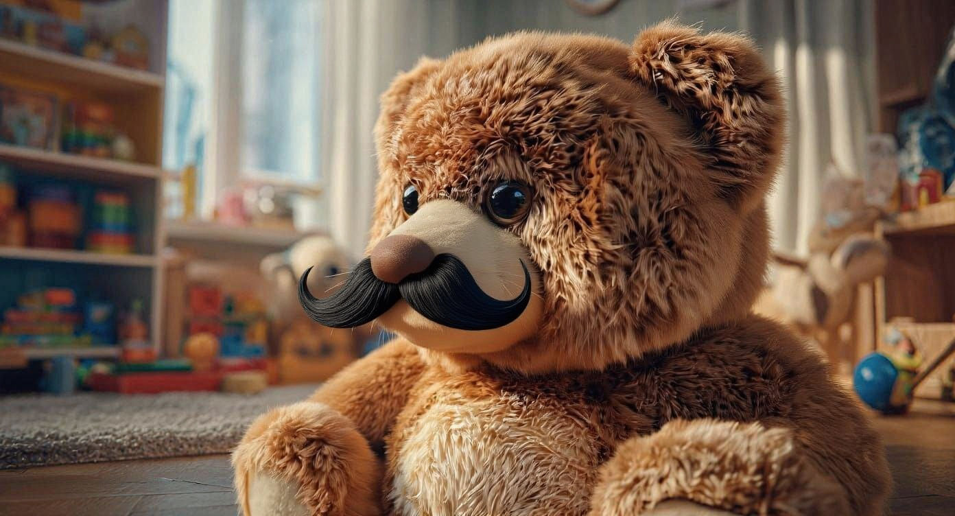 Detailed Profile Portrait of a Bear's Face