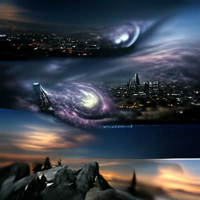 Realistic Galaxy Matte Painting