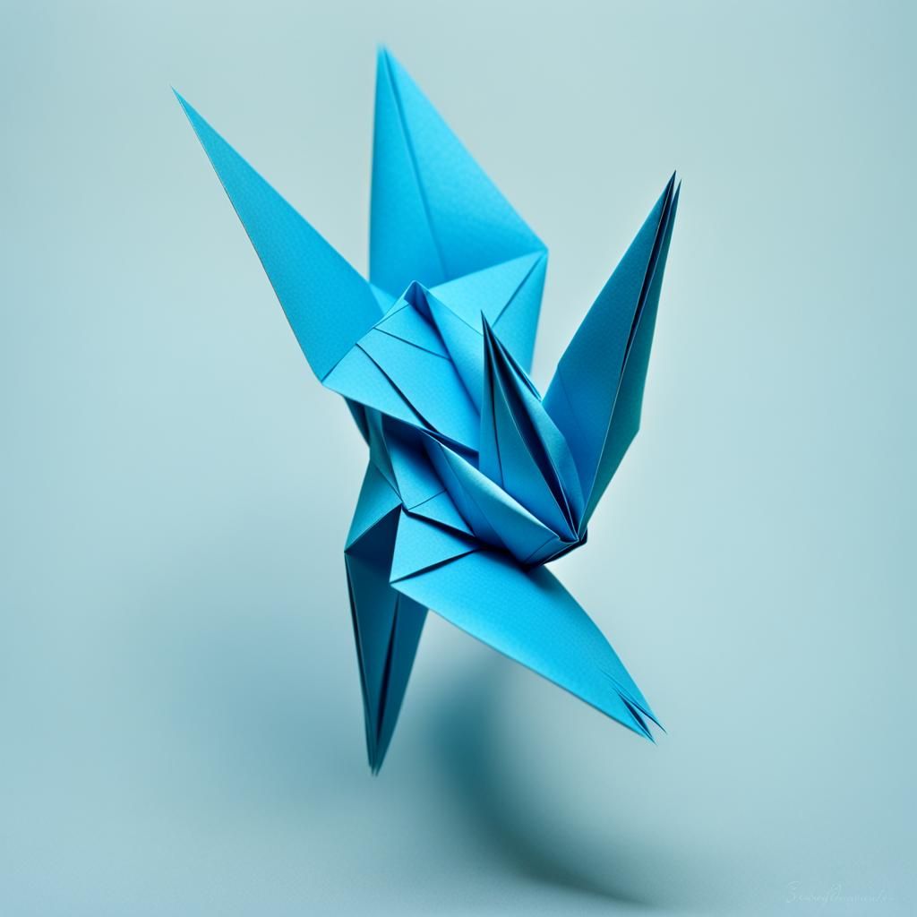 Airborne Origami Dancing in the Wind