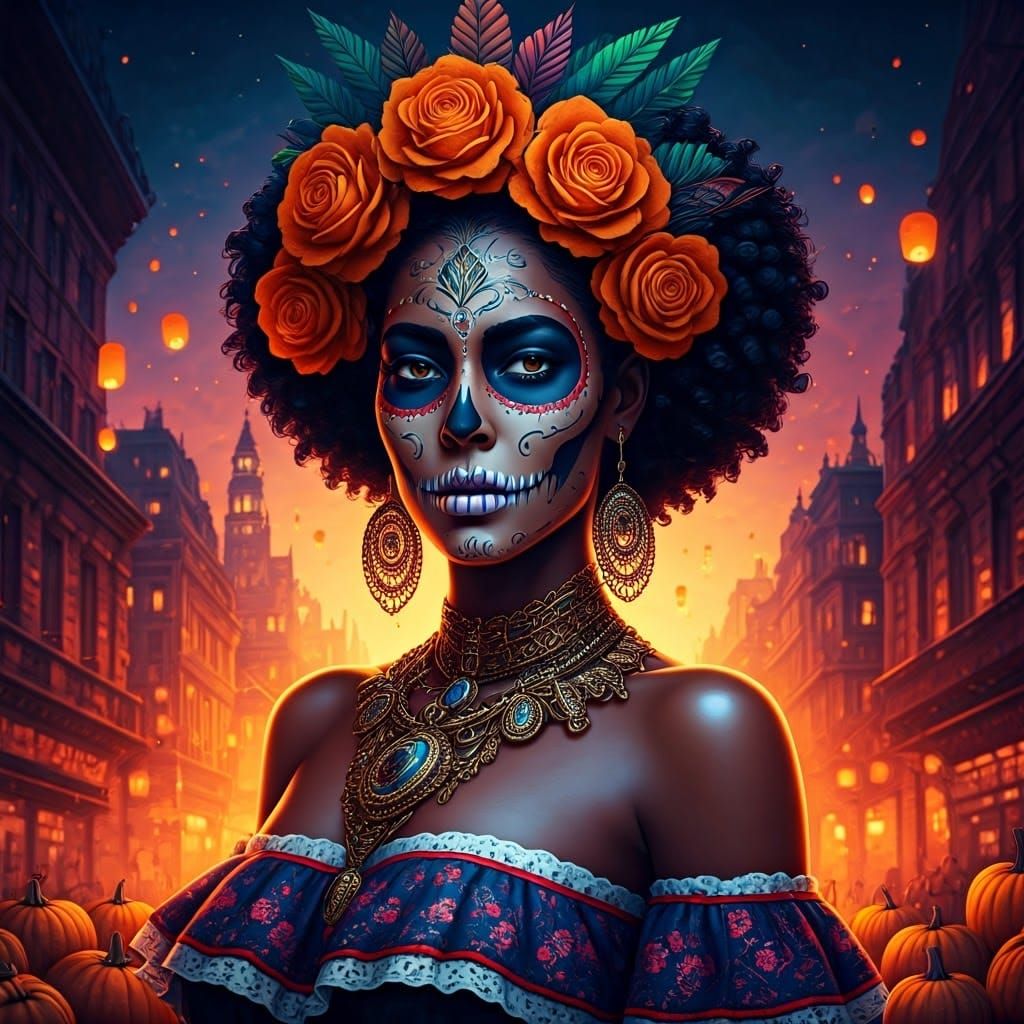 Day of the Dead Portrait in Unreal Engine 5
