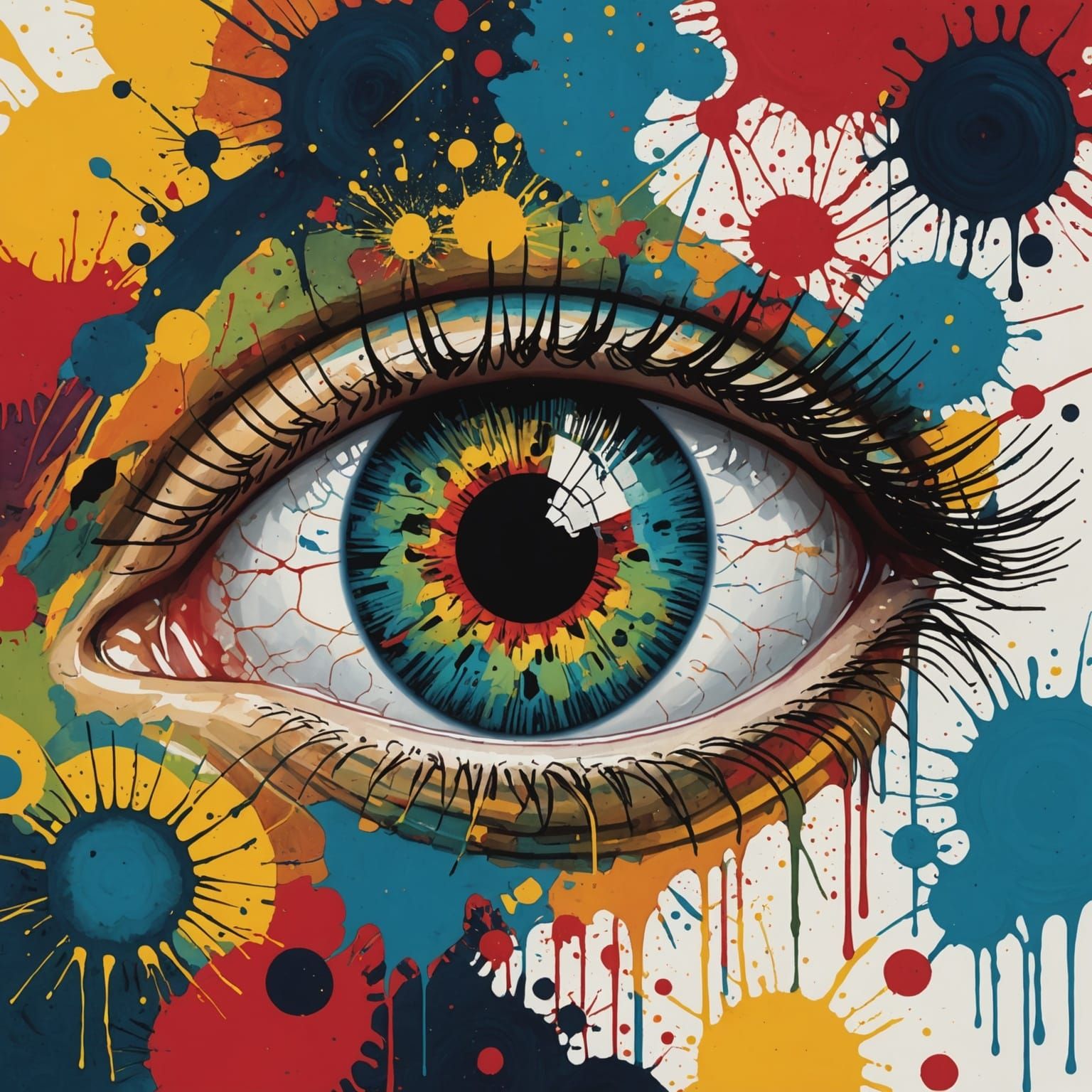 Abstract Eye as Cosmic Expressionism