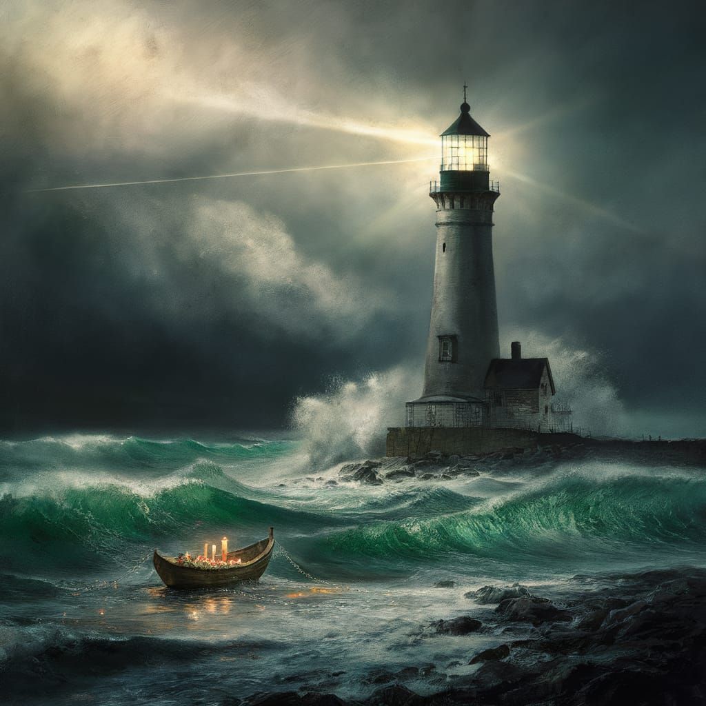 Lighthouse Memorial: Beacon of Hope on Stormy Seas