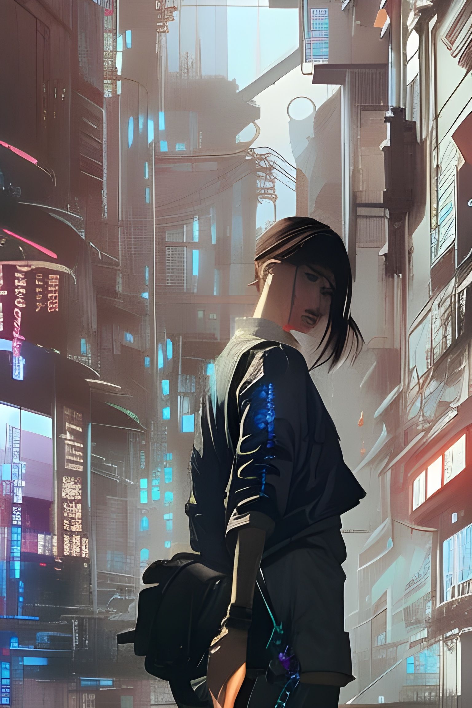 Cyberpunk Cityscape in Detailed 8K Resolution