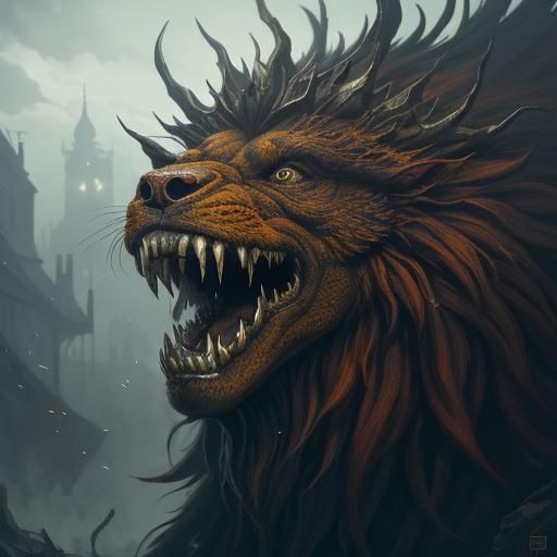 King Charles at the Dentist: Detailed Matte Painting