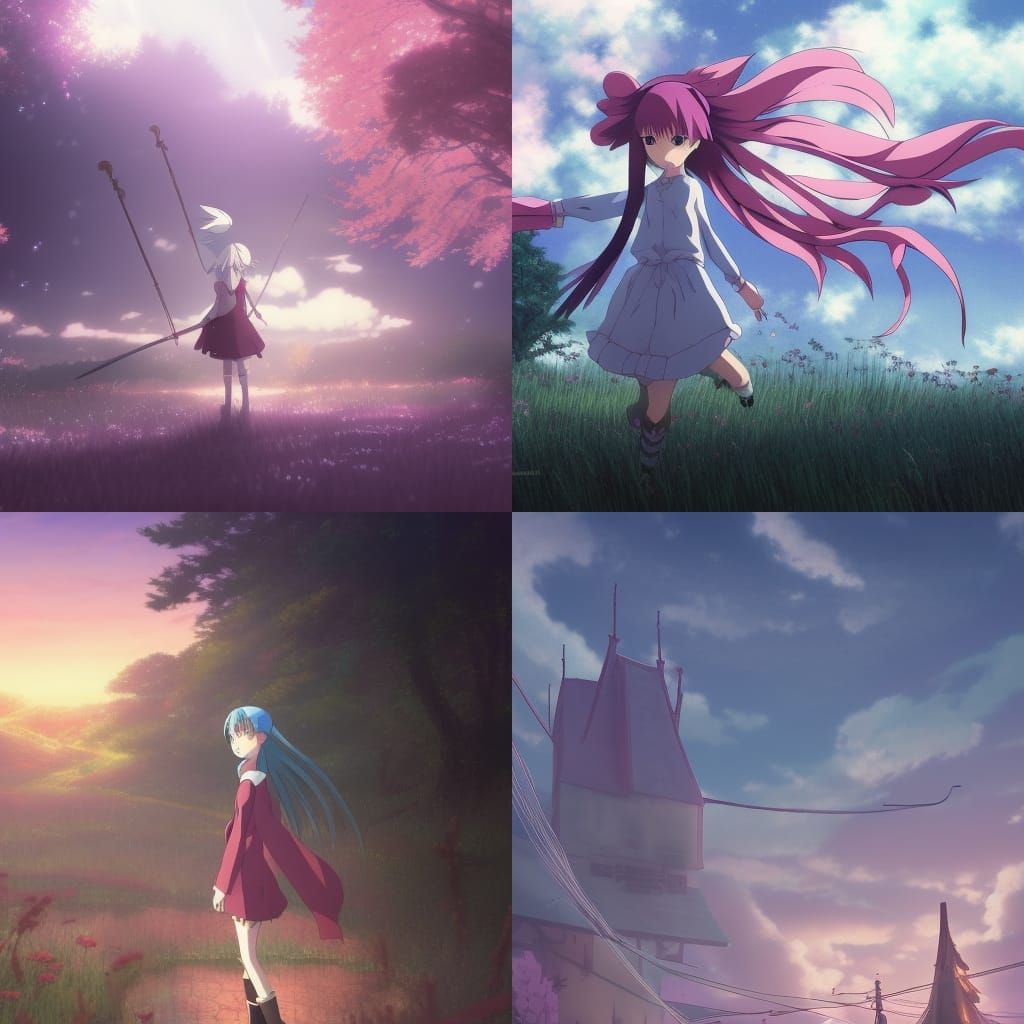 Madoka Magica Witch in Studio Ghibli Style