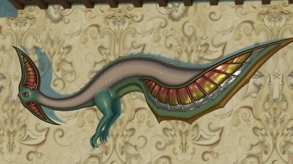 Ethereal Medieval Creature in 3D Anime Art