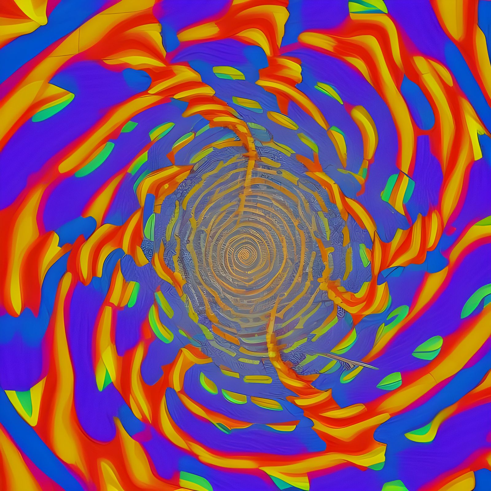 Psychedelic Hypnotic Visual Illusion Art