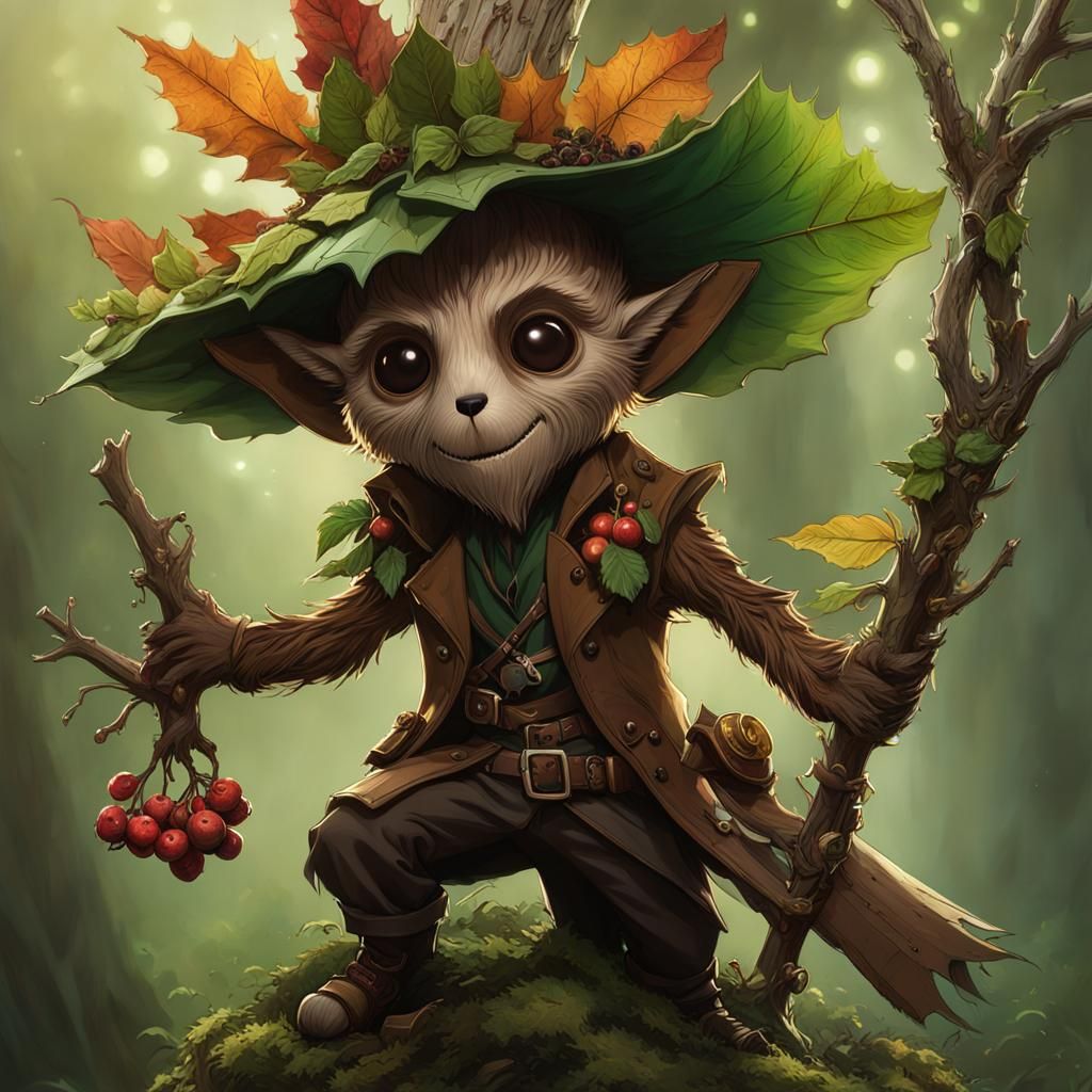 Leshy Detective Digital Painting in Hyperrealistic Style