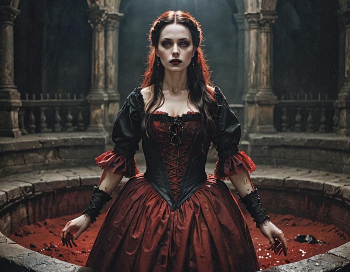 Noble Woman in Blood Pit, 17th Century Gothic
