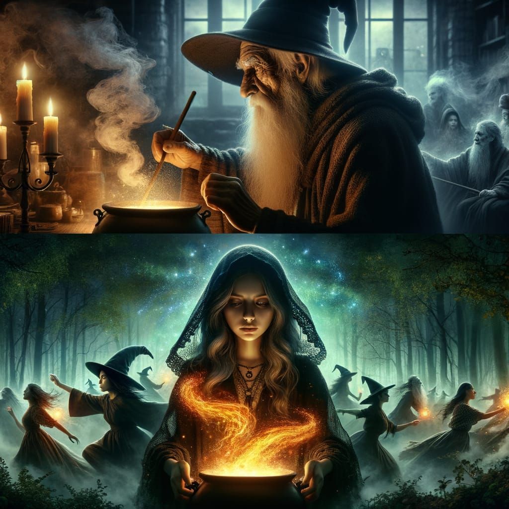 Wizard and Witch Levels in Mystical Magical Forest