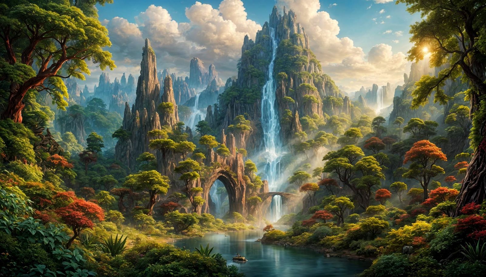 Mystical Forest Glade Portal in Hyperrealism