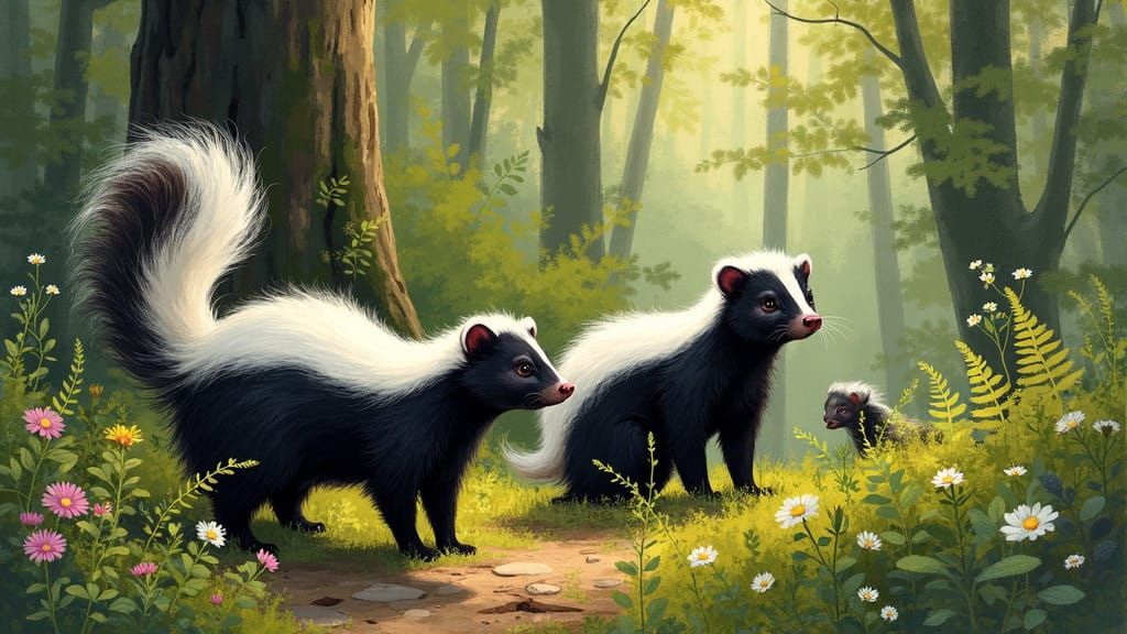 Whimsical Forest Dwellers in Earthy Tones