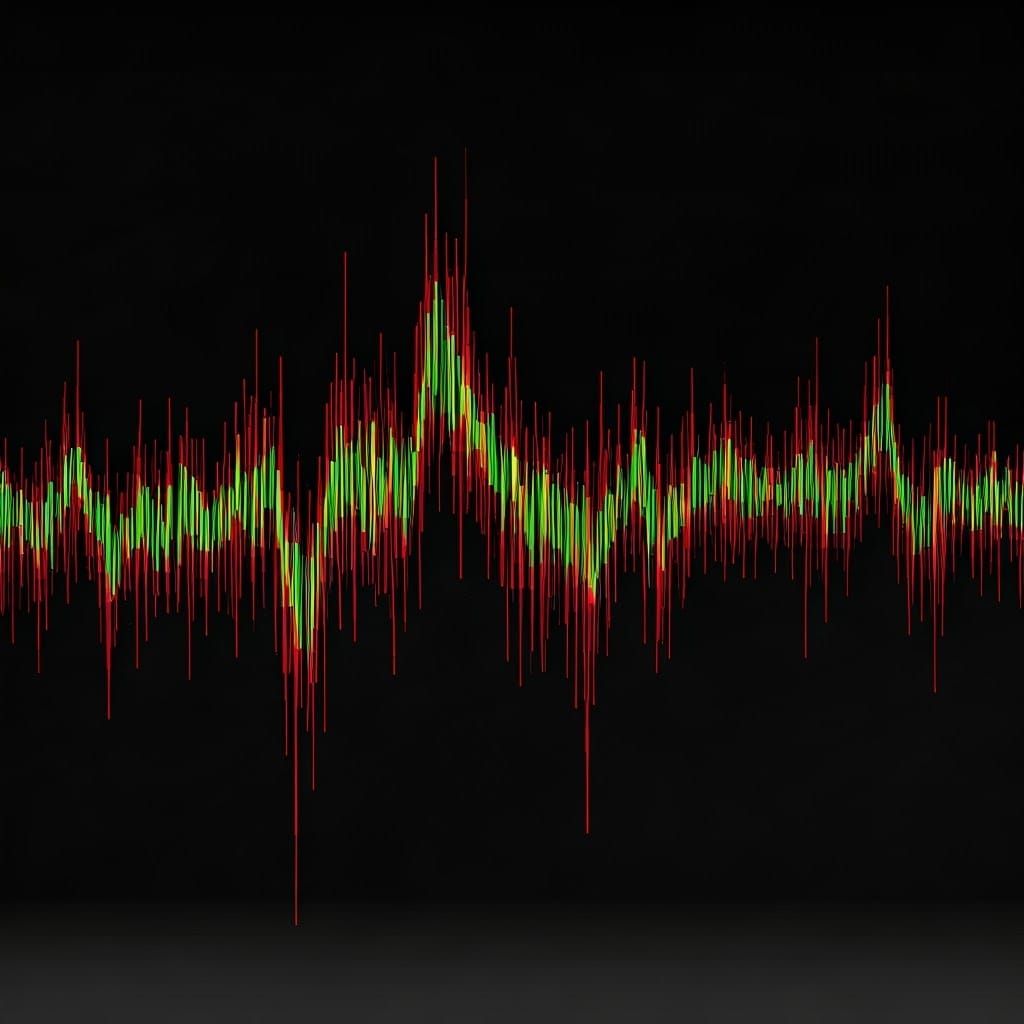 Surreal Frequency Landscape in Vibrant Abstraction