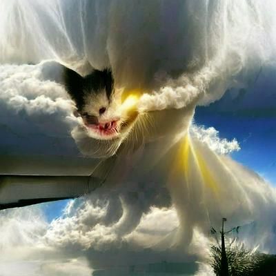 Evil Tornado Cat in Divine Sunshine