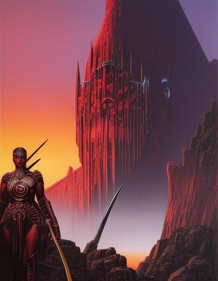 Amazonian Warrior Concept Art by Wayne Barlowe