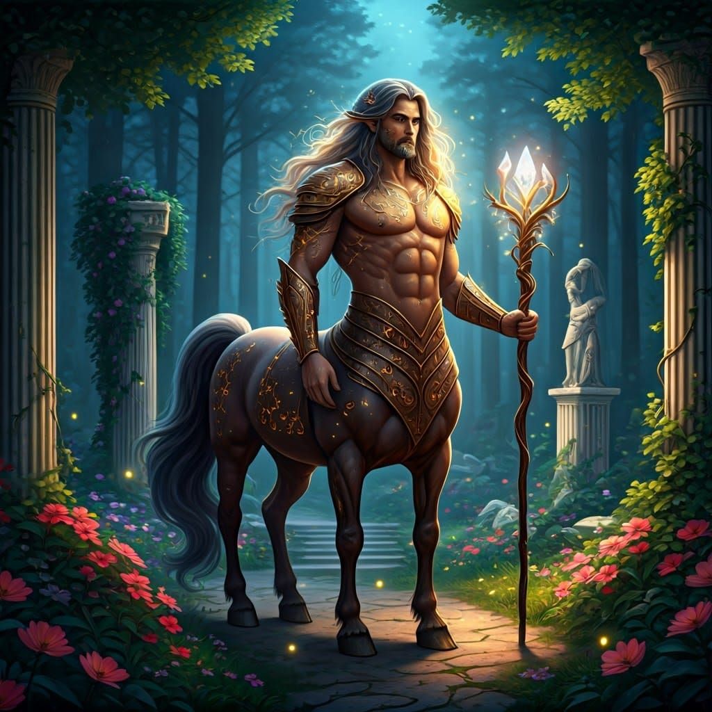 Mystical Centaur Guardian in Twilight Forest