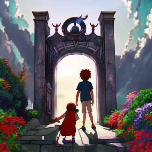 Boy's Journey to Demonic Portal: Anime Key Visual