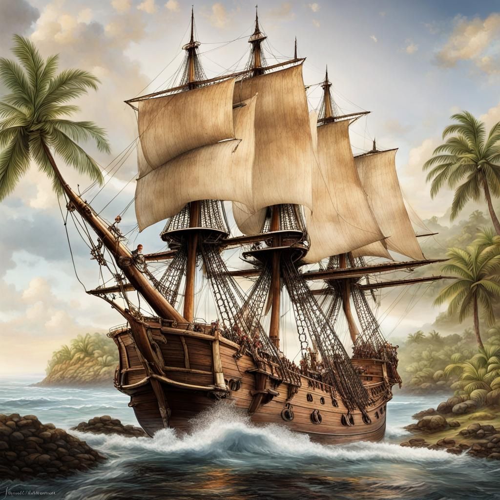 Spanish Galleon in the West Indies, 1777