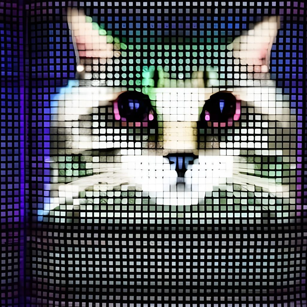 Cat on LED Wall: A Live Visual Spectacle