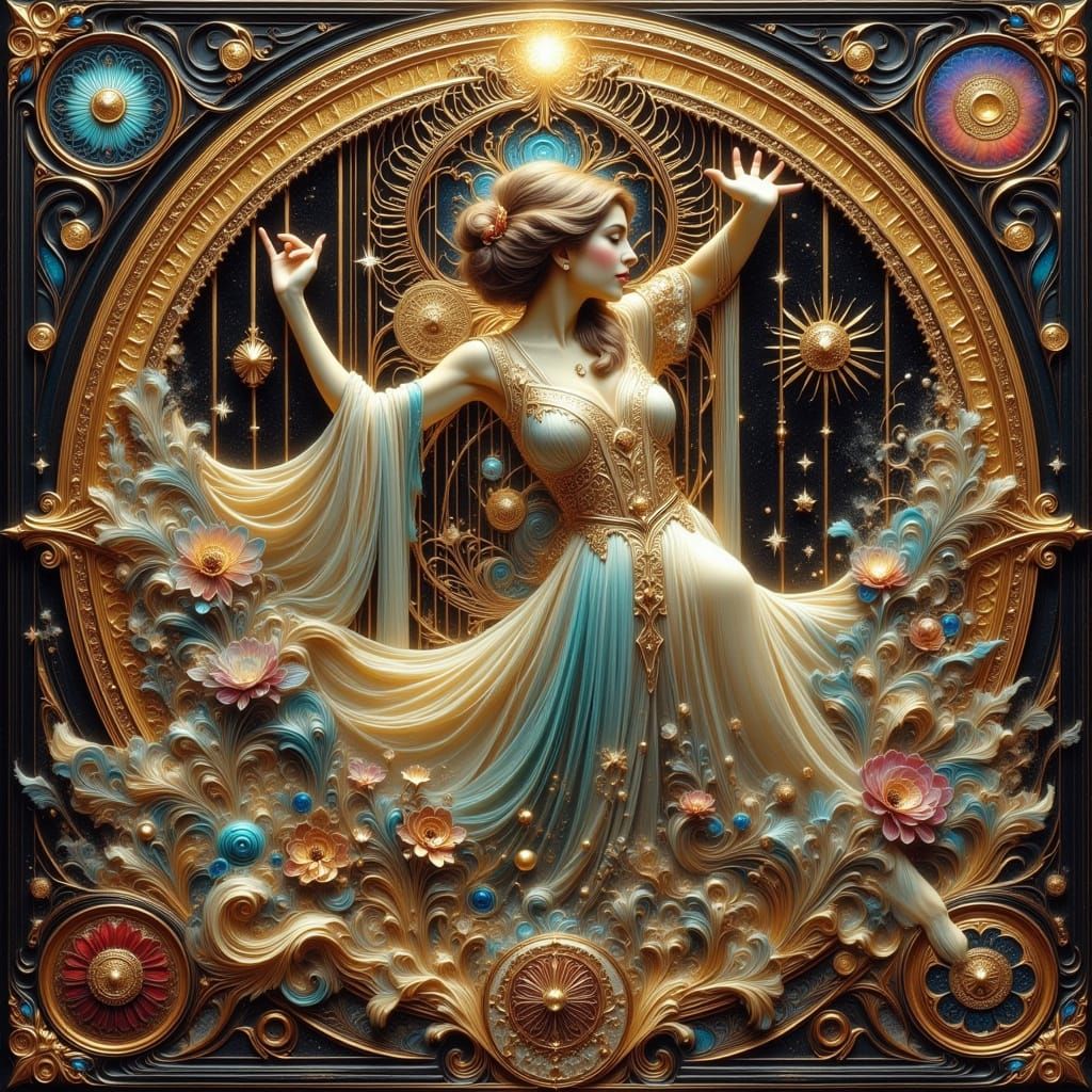 Ornate Cage: Women in Art Nouveau Astralscape