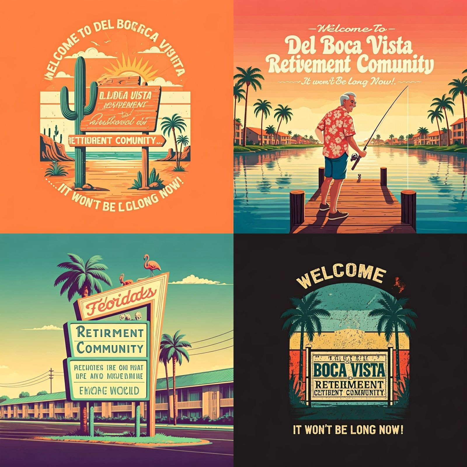 Welcome to Del Boca Vista Retirement Community T-Shirt Desig...