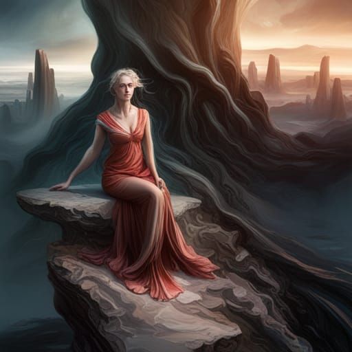 Dramatic Digital Painting of Lilywhite Lilith