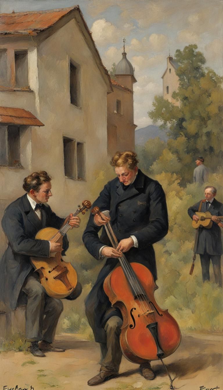 Eugen Bracht Inspired Atmospheric Landscape Painting