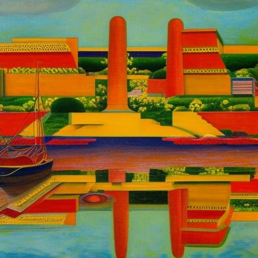 Art Deco Architecture in Fantasy Style