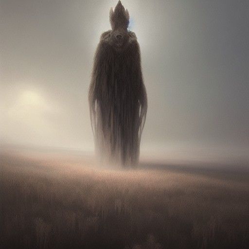 Supernatural Skin-Walker in Ominous Digital Art
