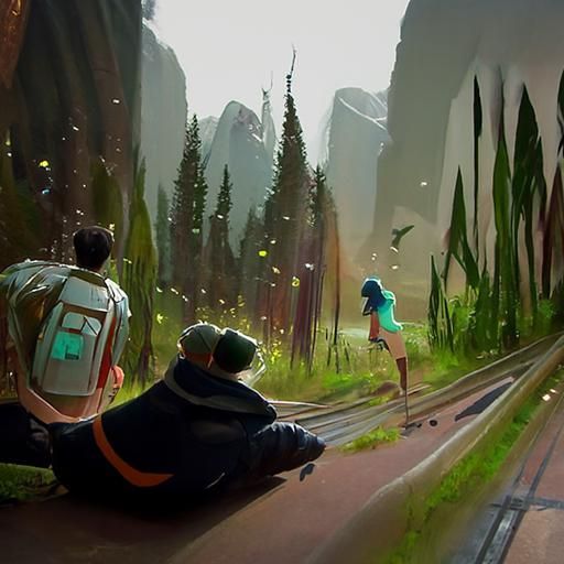 Digital Illustration: Starting a New Life