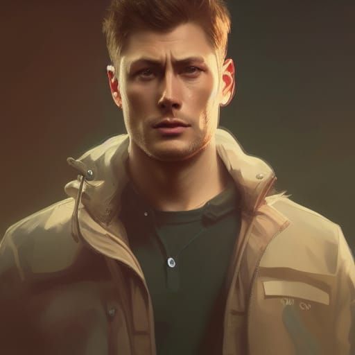 Dean Winchester Portrait in Hyperdetailed Digital Art Style