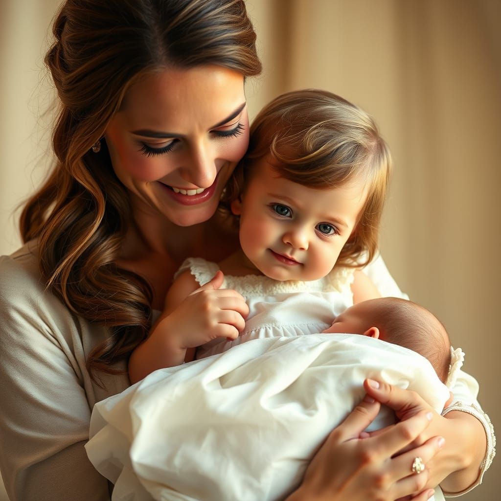 Royal Baby Princess Charlotte's Intimate Portrait in Renaiss...