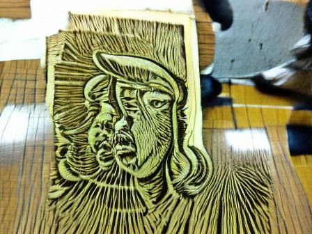 Classic Woodcut Print Illustration