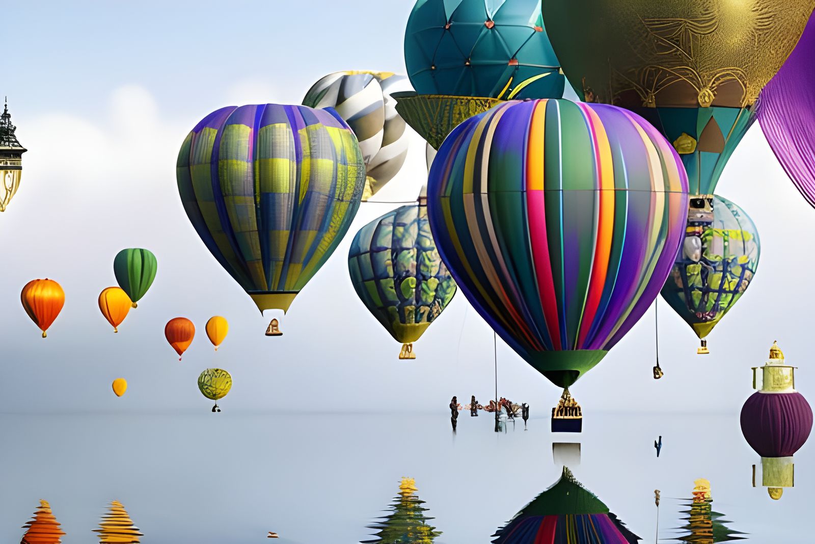 Balloon festival at St. Valery sur Somme