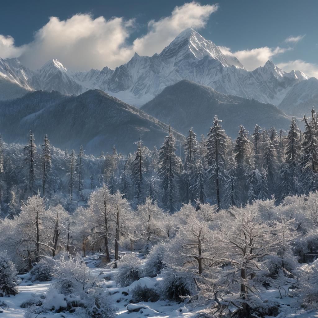 Winter in Manaslu