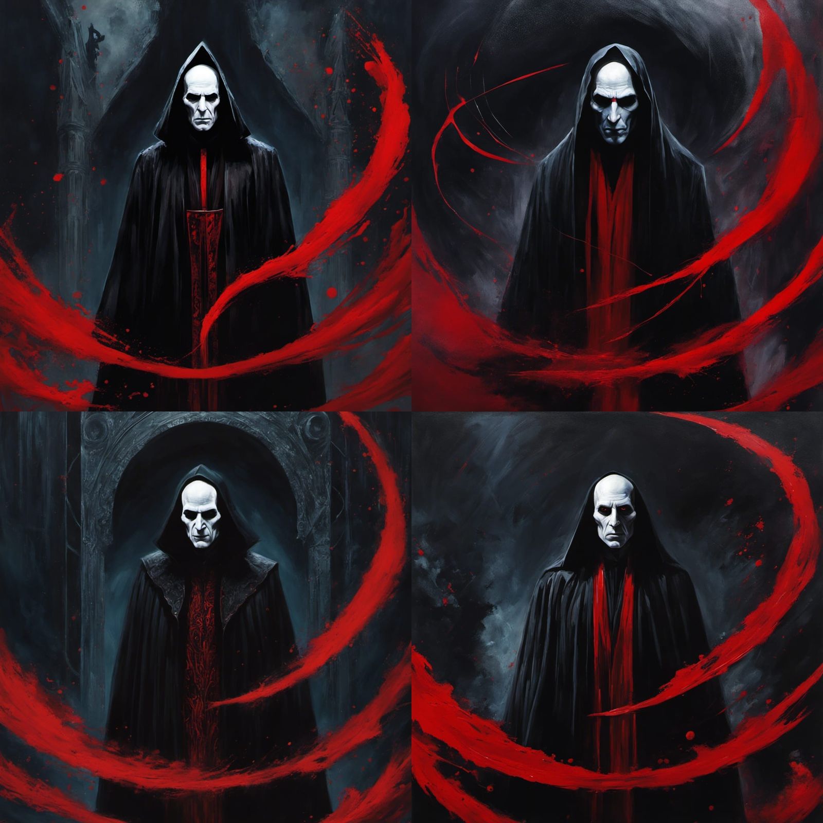 Voldemort as Sith Lord in Oil Painting Style
