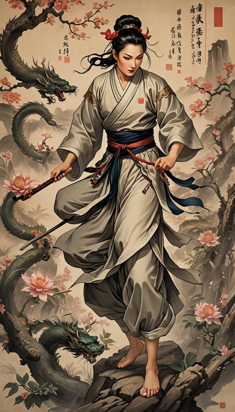 (Beautiful Martial Artist Cultivator From Ancient Chinese My...